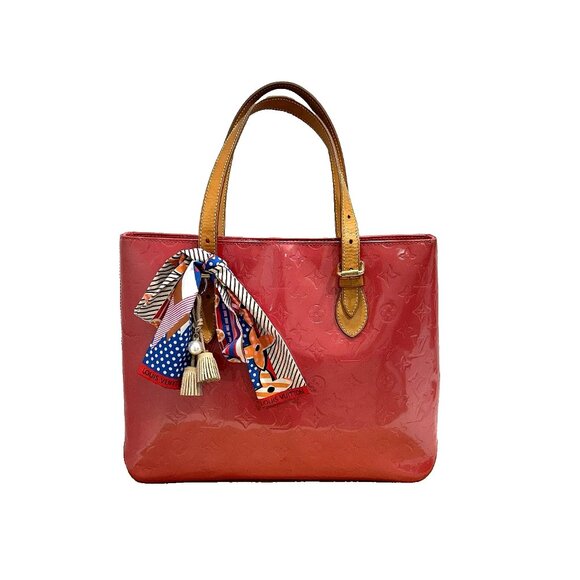 Authentic Louis Vuitton Monogram Vernis Brentwood Tote in Framboise - GUC - Picture 2 of 16